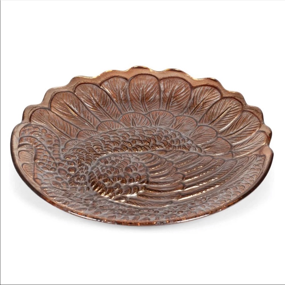 Turkey Fused Glass Thanksgiving Plate
